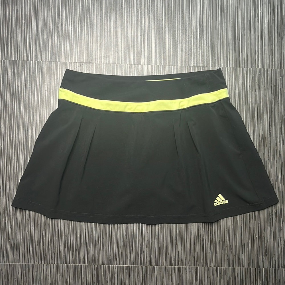 Adidas Climalite Skirt | Size M | Black/Neon Yellow